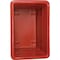 Global Industrial 8 Bushel Plastic Bulk Box Truck, Steel Chassis Base, Red, 33-3/10L x 24-3/5W x 27-2/5H 800312RD - alternate 2